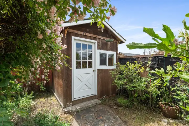 Backyard with Outbuildings