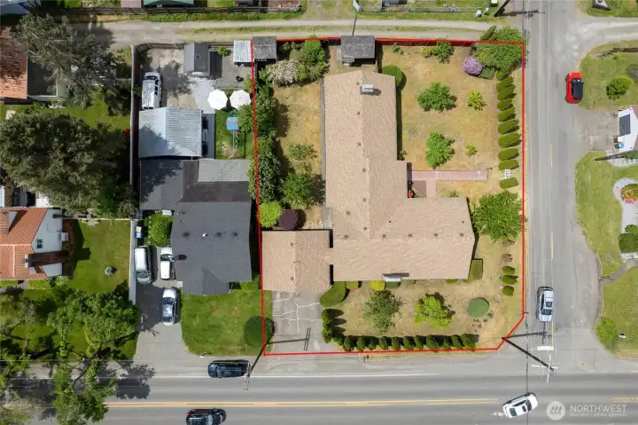 View of Lot Lines and Roof