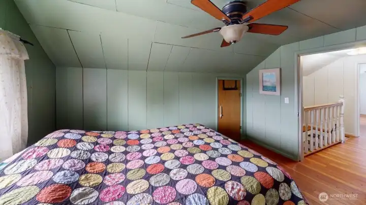 another view of bedroom on upper level