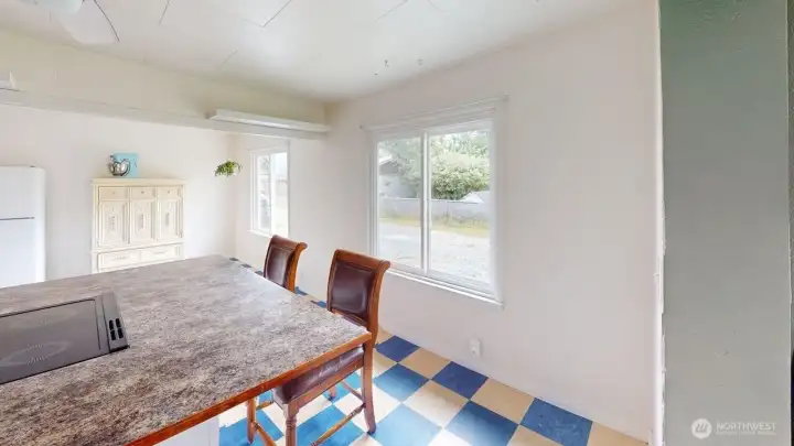 Kitchen and dining room