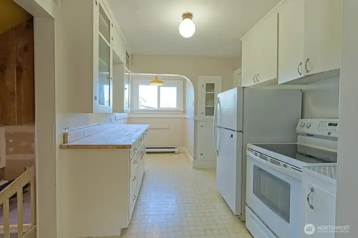 Kitchen with eating area Kitchen with eating area