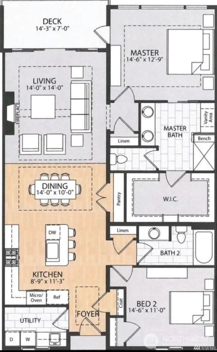 Floor-plan with dimensions Floor-plan with dimensions