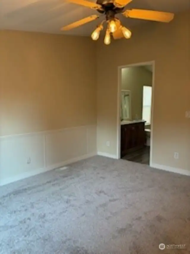 Primary bedroom with 3/4 bathroom