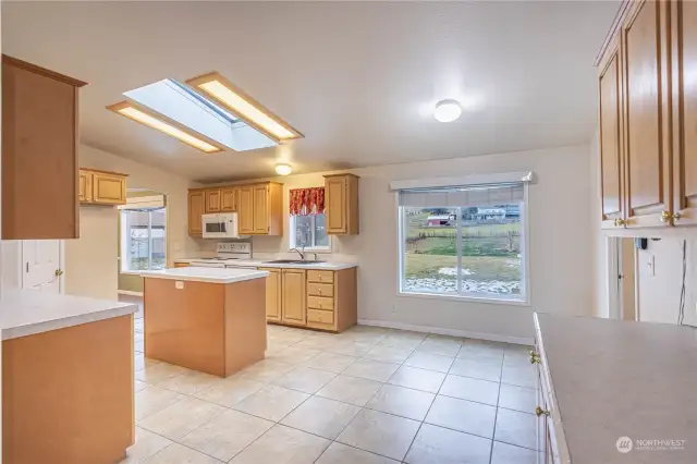 Large open kitchen