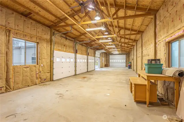 interior of HUGE shop with 200 amp service