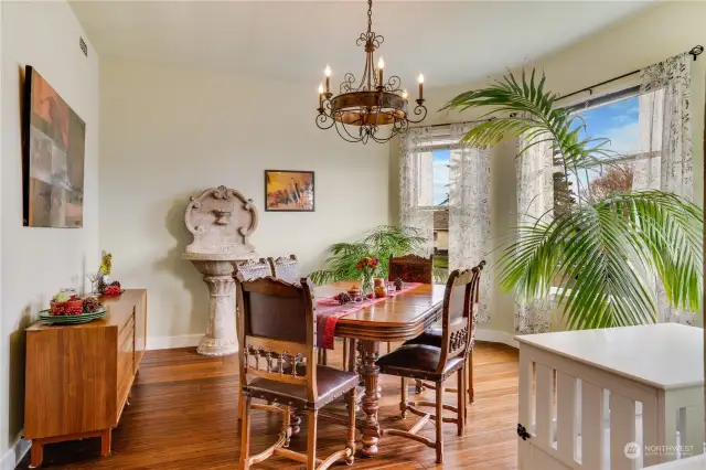 This bright, airy dining room is where meals are shared and memories are made.