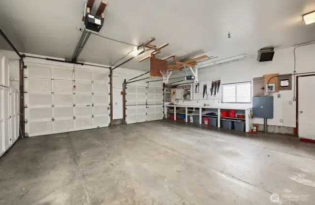 Deep 2 car garage.