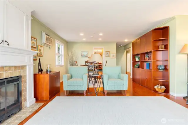 Dining open to the living room.
