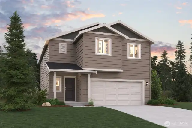 Elevation A. For representation only, color will vary.