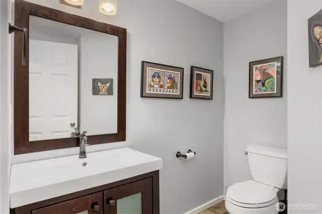 Main floor half bath