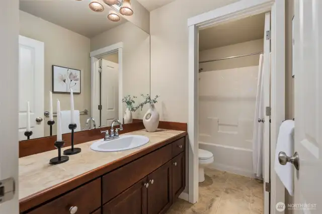 Hallway bathroom