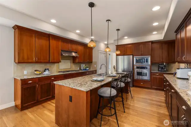 Spacious Kitchen with eating area and plenty of cabinet spaces