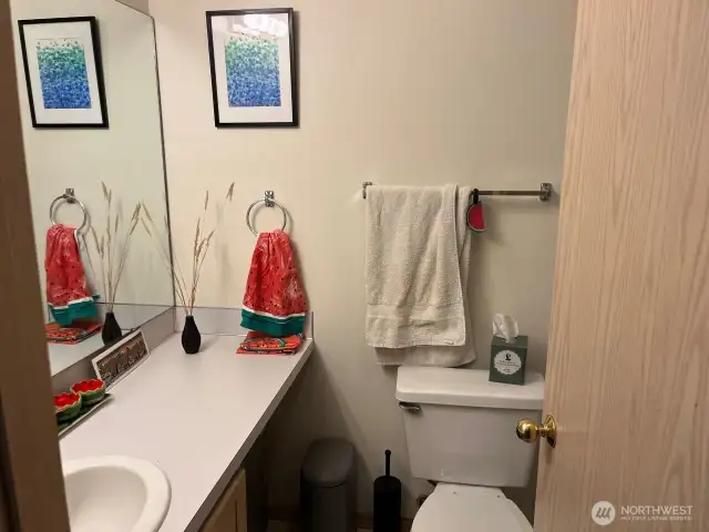 main floor full hallway bathroom