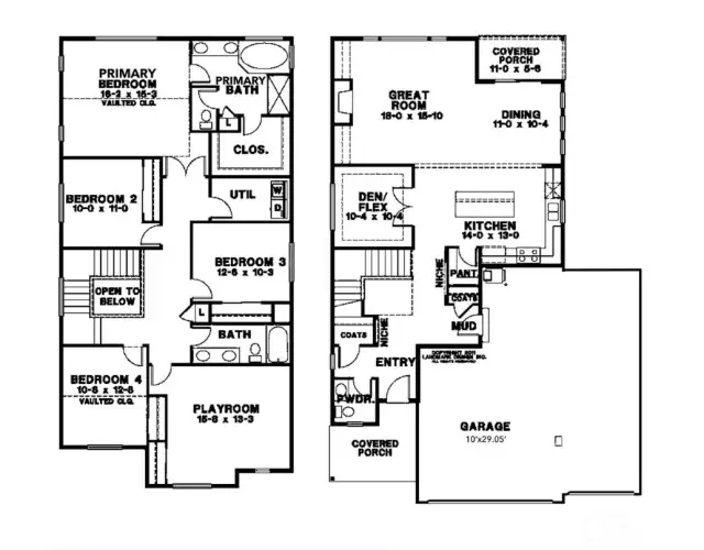 Builder reserves the right to change or modify the features without notice. Buyer to verify sq footage