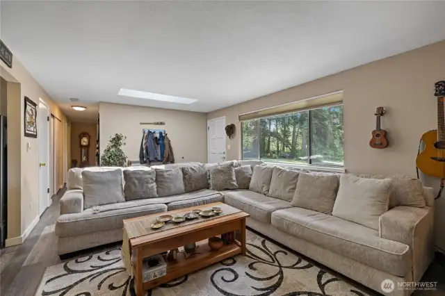Ample natural light in the front living area.