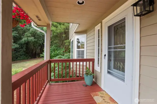 Covered Front Porch.