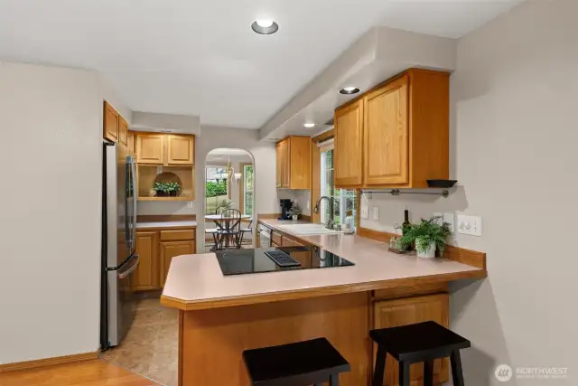 Kitchen with Breakfast Bar.