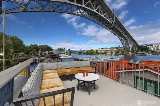 Roof top deck with incredible views!