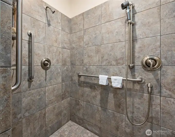 Primary shower.