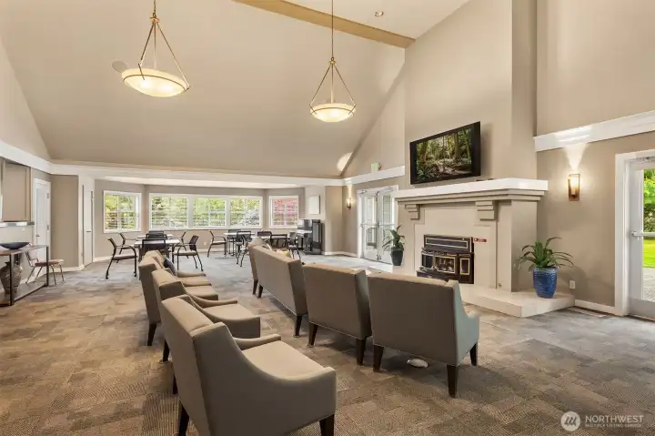 The Clubhouse is perfect for socializing and access to fitness equipment and the pool.