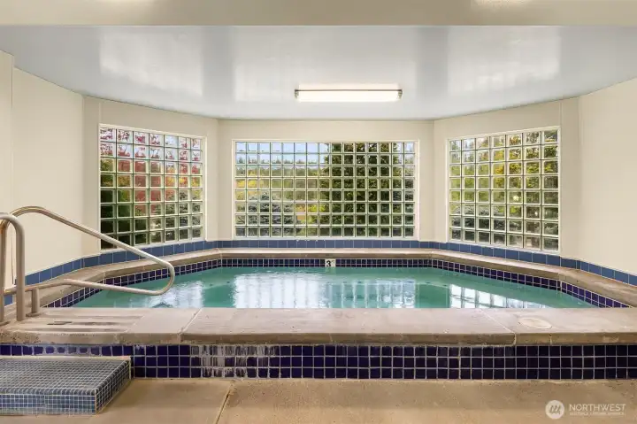 A hot tub is the perfect place to relax.
