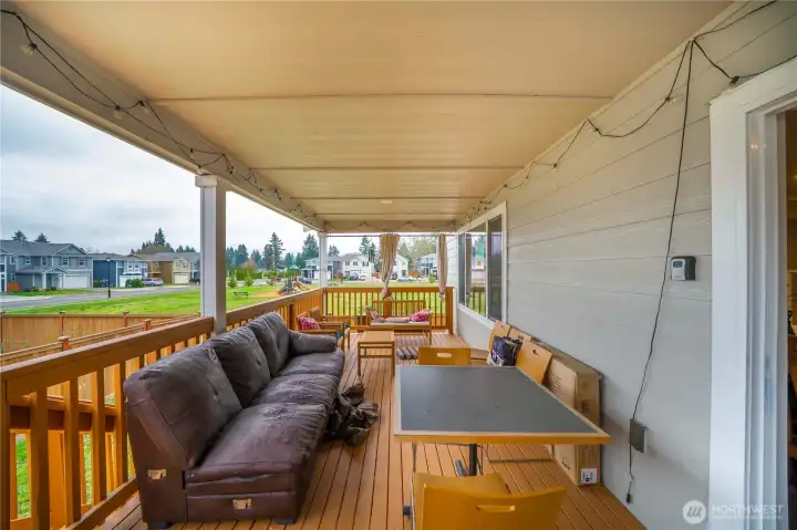Enjoy the outdoors on this big deck