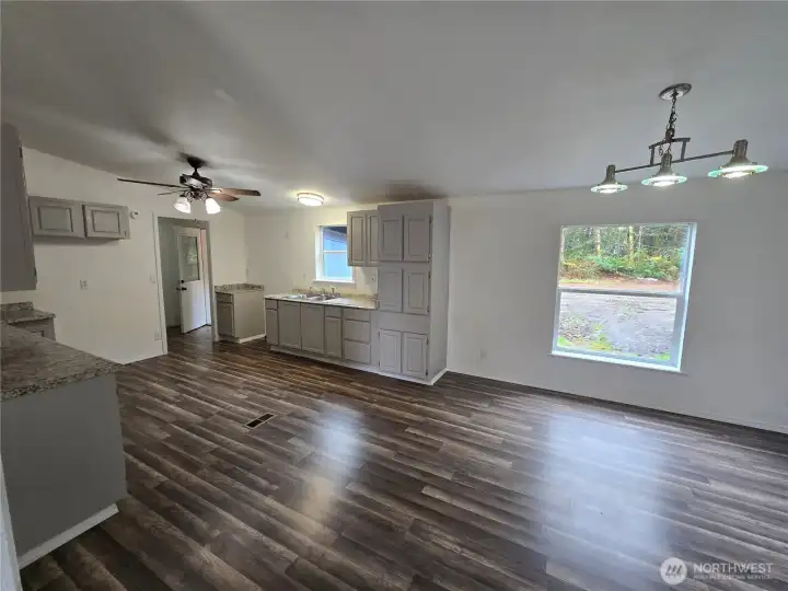 Dining room into Kitchen Off front room