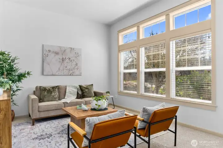 Grand windows and skylights throughout