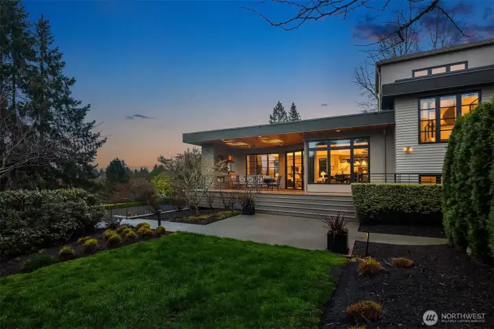 Spill out to exceptional outdoor living spaces designed by Mark Garff.