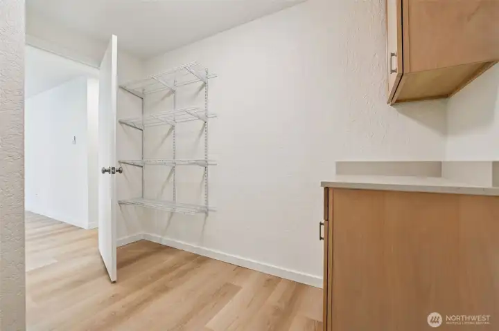 Unit #A laundry area