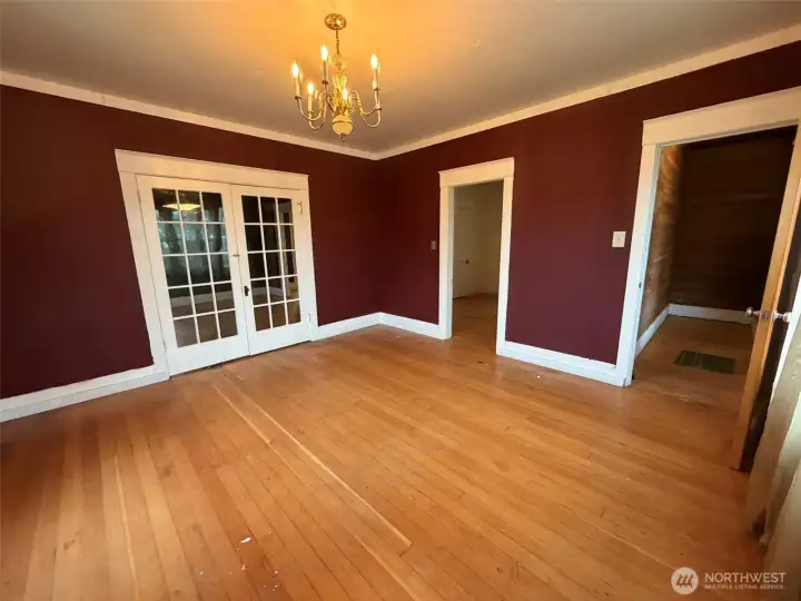 Doors to  two main level bedrooms