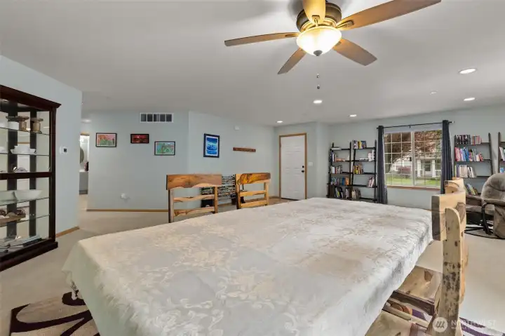 Ceiling fans circulate air and help keep the home comfortable.