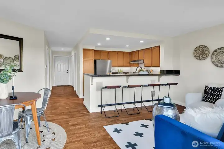 Open layout.