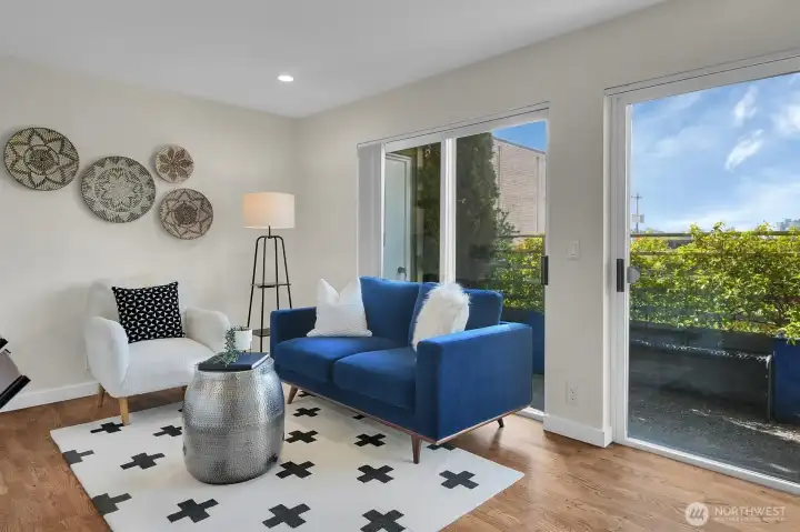 Flexible floorplan allows for many different furniture configurations.
