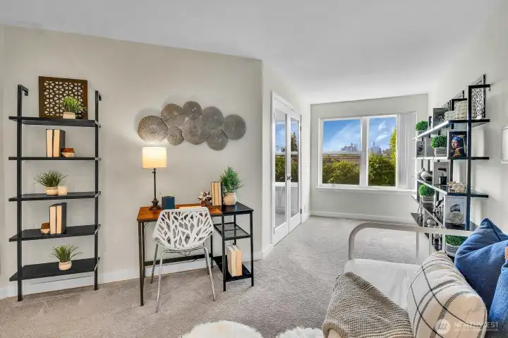 Flexible floorplan allows for many different furniture configurations.