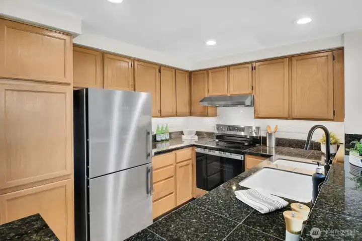 Ample kitchen storage