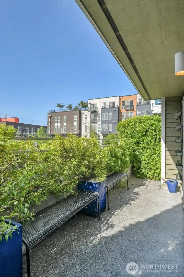 View from private balcony.