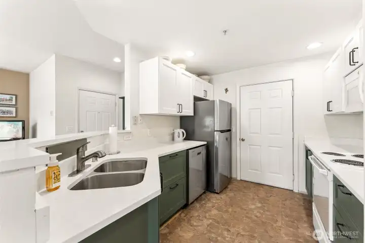 Stylish completely updated kitchen.