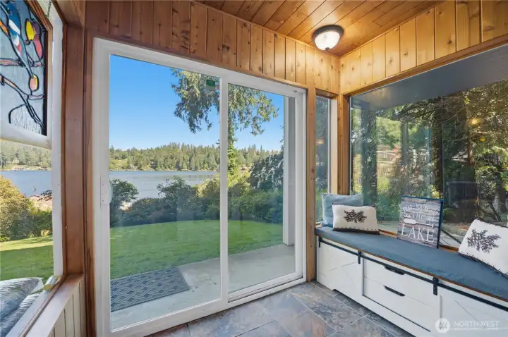 Mudroom on lower level