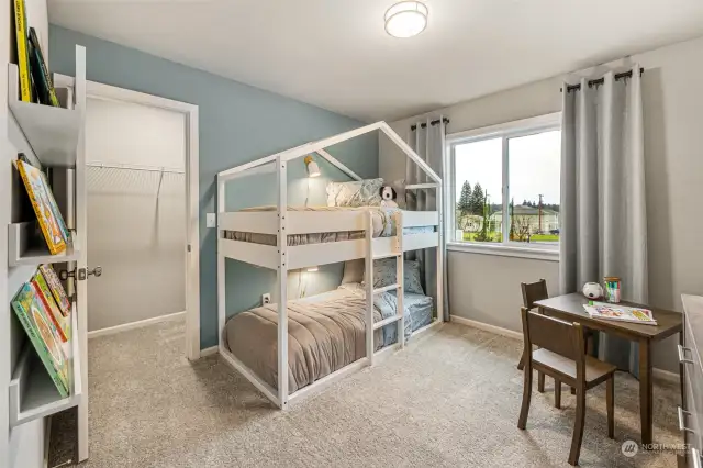 Bed #4-  Photos are from the Finley model home in prior community. Finishes, upgrades, and features will vary