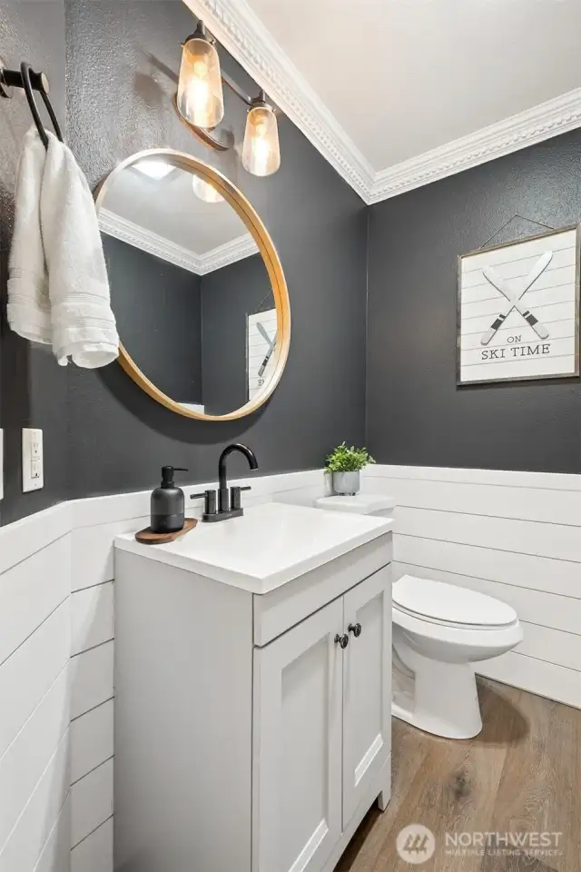 Main floor powder room