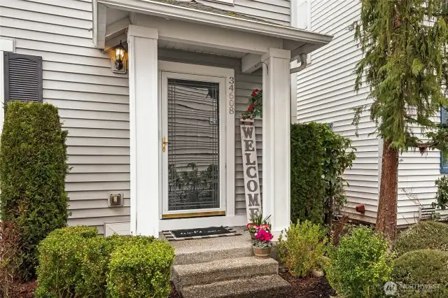 Welcoming entry
