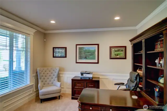 House is wired for surround sound speakers.