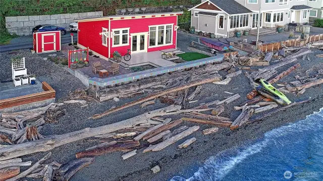 Level Waterfront Beach Home Just Listed~