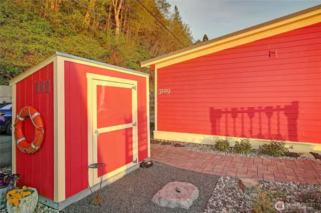 Detached Storage Shed for Crab Pots and Toys~