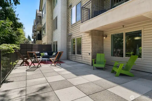 Another shot of your ginormous patio.