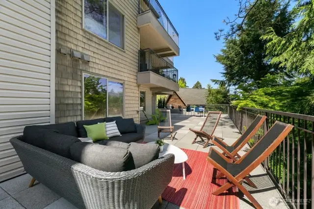 Looking back to the other side of the patio.
