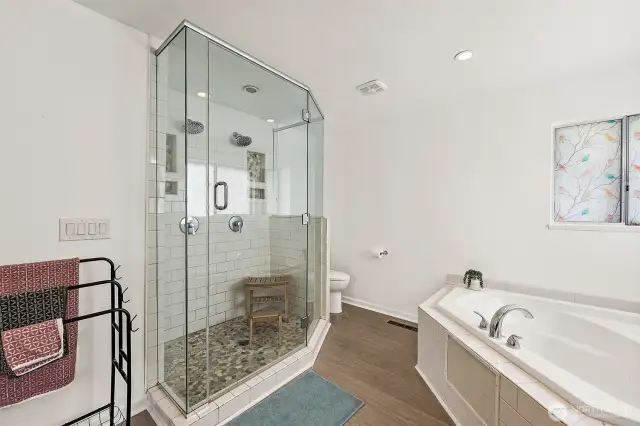 upstairs primary bathroom