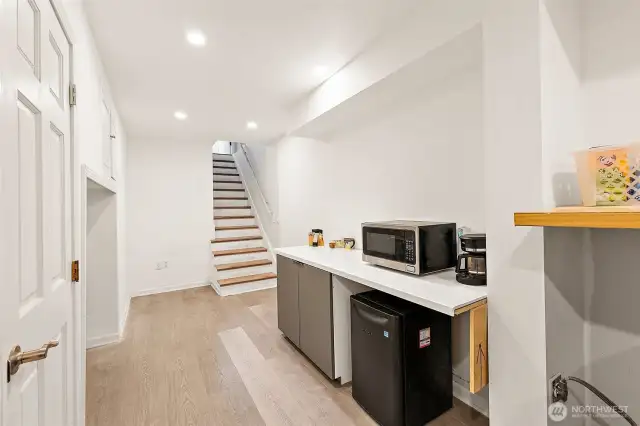 kitchenette area downstairs