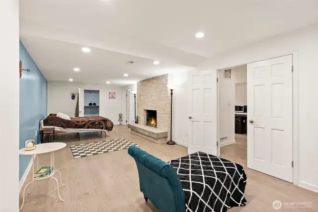downstairs 2nd primary bedroom/living space